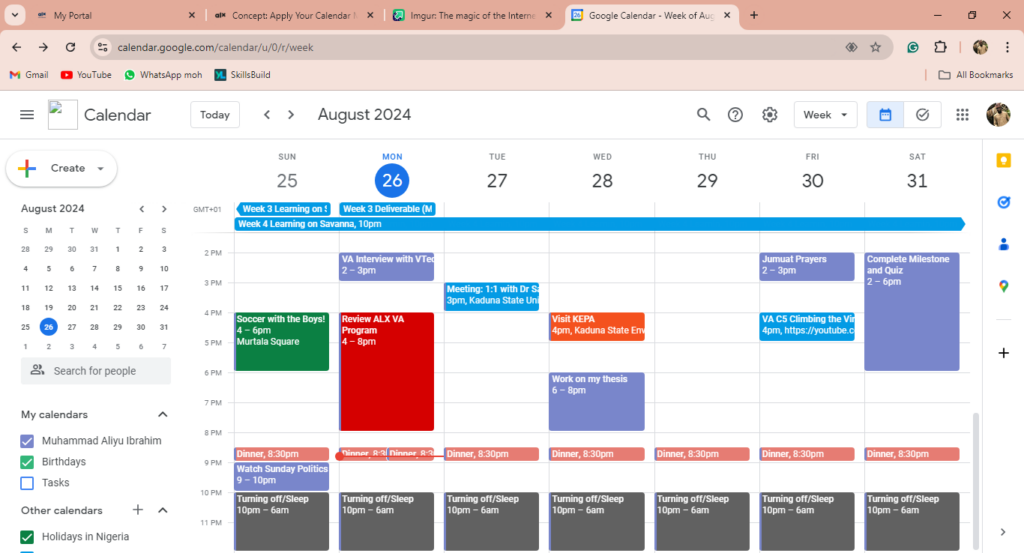 Calendar Management